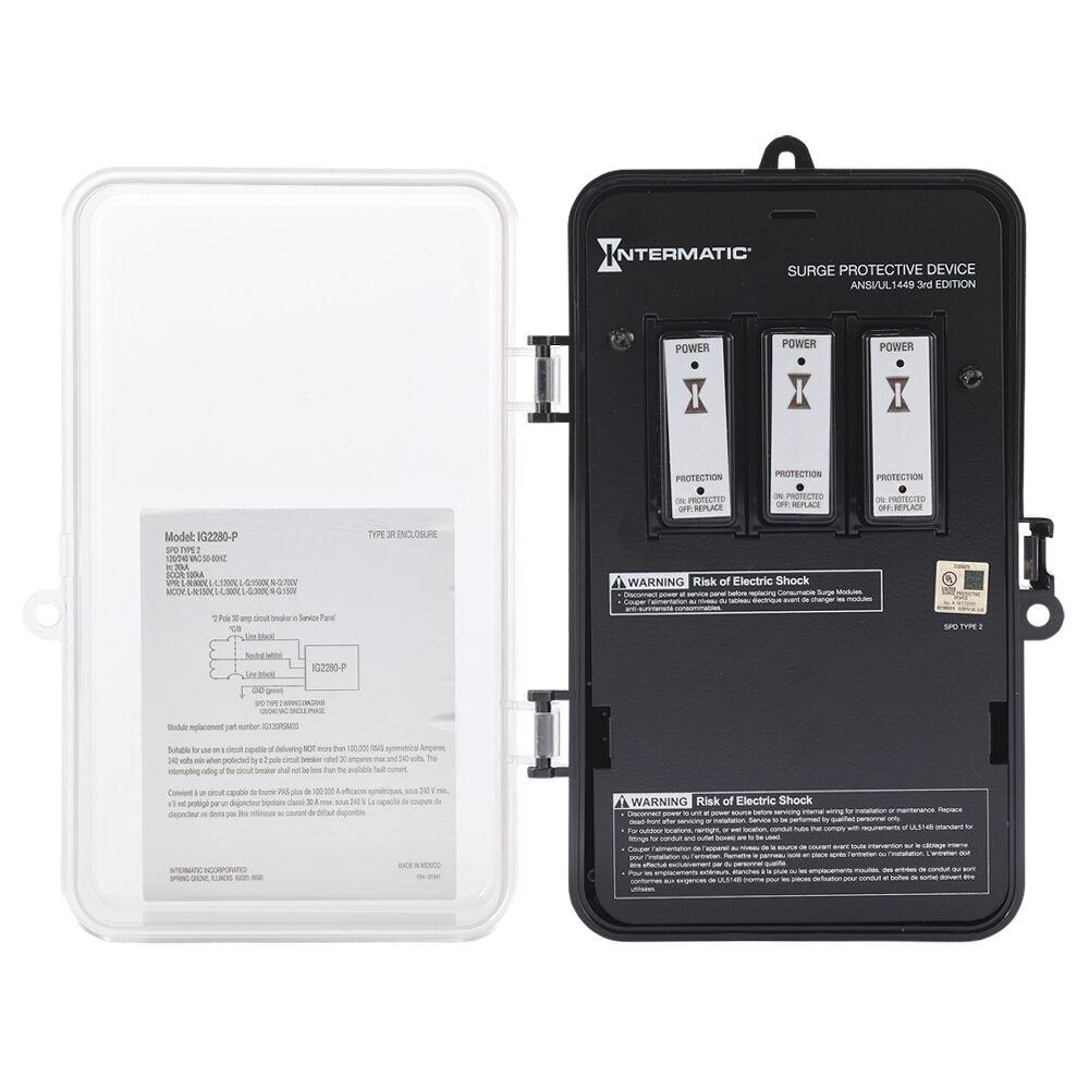 Whole House Surge Protective Device, 6-Mode, 1-P