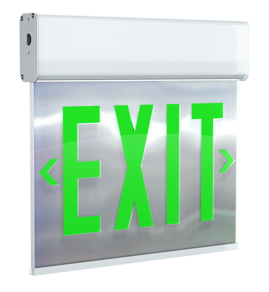 EDG EXIT 1FACE EM GR-L MR-PANEL WH-HSNG