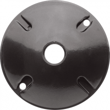 RAB Lighting C100A - WEATHERPROOF COVER ROUND 1 HOLE BRONZE