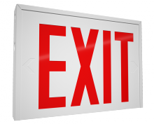 RAB Lighting EXIT-NY/E - NY EXIT UNV FC EM RED-LETTER WH-HSNG