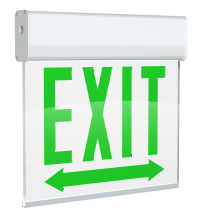 RAB Lighting EXITEDGE-WPWLRACH - CH EXIT 2FC WH-P WH-H LEFT/DBL ARW