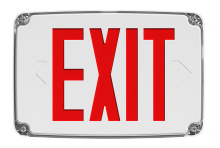 RAB Lighting EXITOUT-C - O/D EXT 1F EM RED-L W-P W-H WET CLD-WTHR