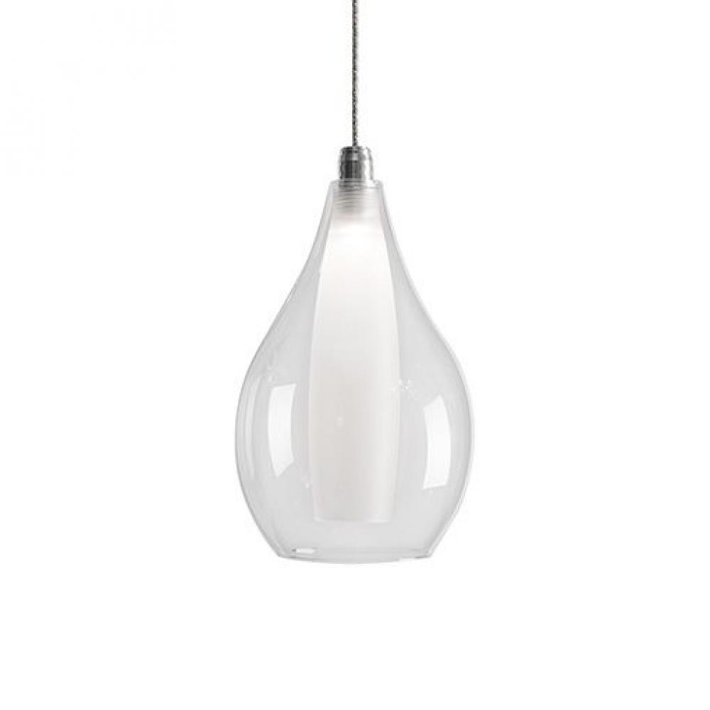 Victoria 5-in Chrome LED Pendant