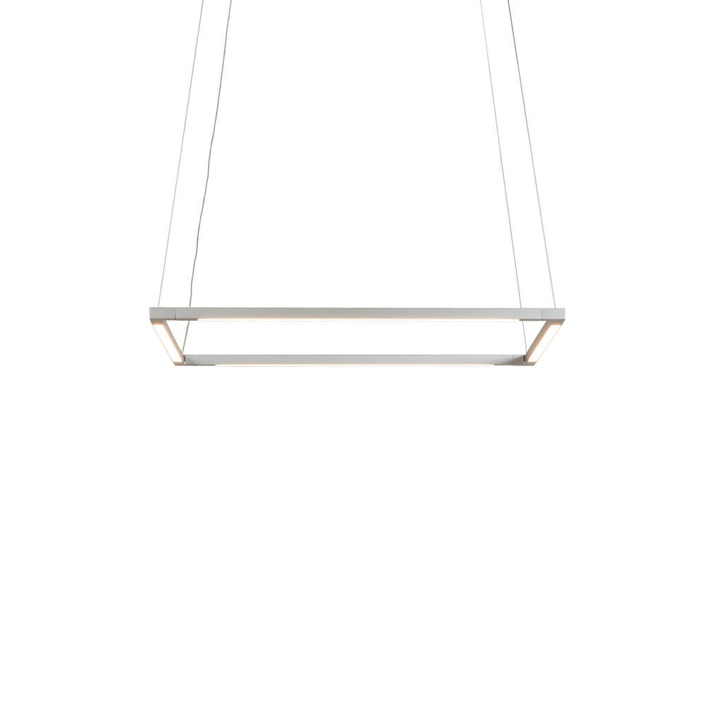 Z-Bar Pendant Small Square, Soft Warm, Silver, 18&#34; x 18&#34;