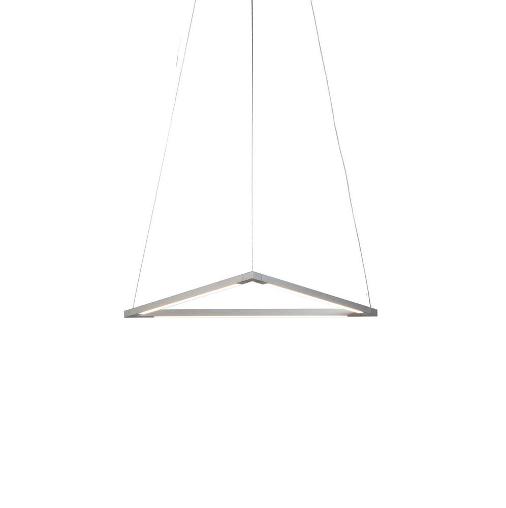 Z-Bar Pendant Small Triangle, Soft Warm, Silver, 18&#34; x 16&#34;