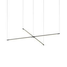 Koncept Inc ZBP-24-CS-SW-MTB-CNP - Z-Bar Pendant Medium Cross, Matte Black (24&#34; light bars)