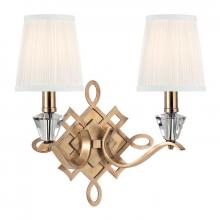 Hudson Valley 8182-AGB - 2 LIGHT WALL SCONCE