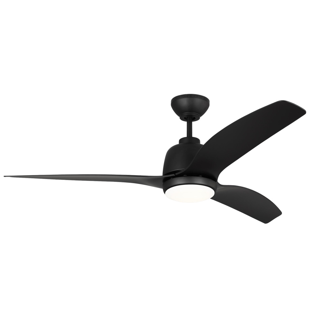 Avila 54&#34; Dimmable Integrated LED Indoor/Outdoor Coastal Black Ceiling Fan with Light Kit