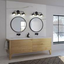 Hubbardton Forge 201375-SKT-10-02-GG0711 - Brooklyn 3-Light Double Shade Bath Sconce