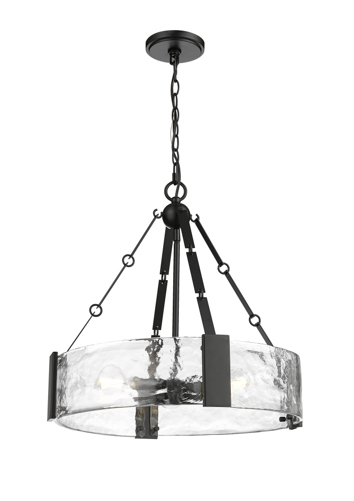 Rezi 20.25&#34; Wide 3-Light Pendant - Matte Black