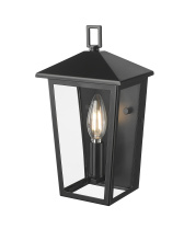 Millennium 198001-PBK - Munger 11&#34; High 1-Light Outdoor Wall Sconce - Powder Coated Black