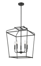 Millennium 19005-MB - Nellita 18&#34; Wide 5-Light Pendant - Matte Black