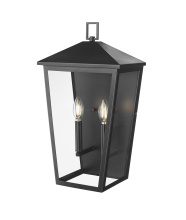 Millennium 198102-PBK - Munger 19.75&#34; High 2-Light Outdoor Wall Sconce - Powder Coated Black