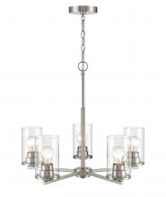 Millennium 2715-BN - Verlana 5-Light Chandelier Ceiling Light Brushed Nickel