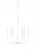 Savanne 6-Light Chandelier Ceiling Light Textured White