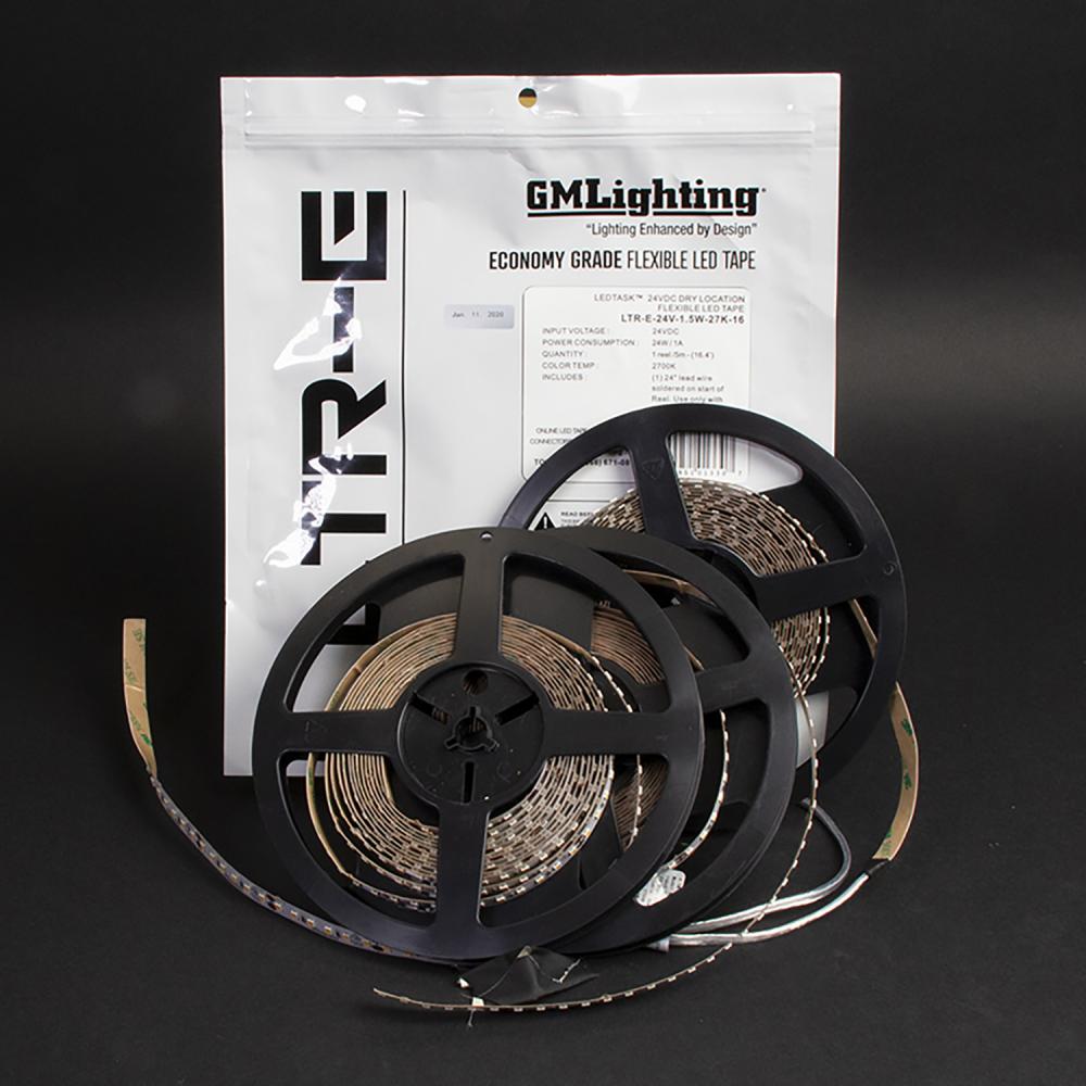 LEDTaskÃƒÂ¢Ã¢â‚¬Å¾Ã‚Â¢ 2020 24VDC LTR-E Economy Series Indoor Location LED Tape - 98&#39;-6&#34; Ree