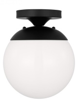 Visual Comfort & Co. Studio Collection 7518EN3-112 - Leo - Hanging Globe One Light Wall / Ceiling Semi-Flush Mount with White Glass