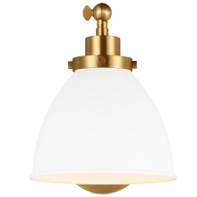 Visual Comfort & Co. Studio Collection CW1131MWTBBS - Wellfleet Single Arm Dome Task Sconce