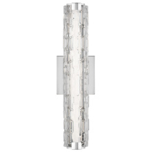 Visual Comfort & Co. Studio Collection WB1876CH-L1 - Cutler 18&#34; Staggered Glass LED Sconce