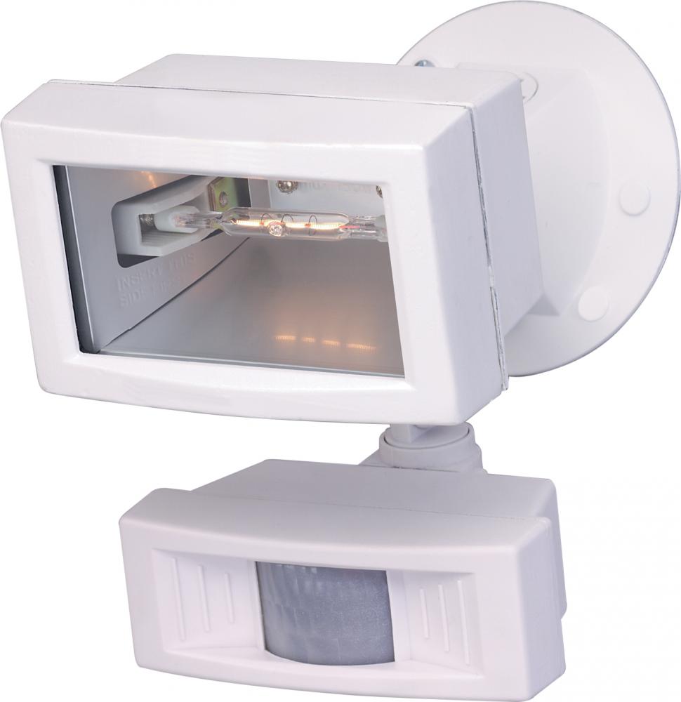 1 Light - 5&#34; - Flood Light, Exterior - Mini Halogen w/Motion Sensor