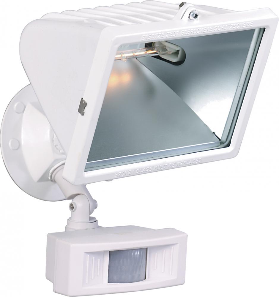 1 Light - 12&#34; - Flood Light, Exterior - Large Halogen w/Motion Sensor