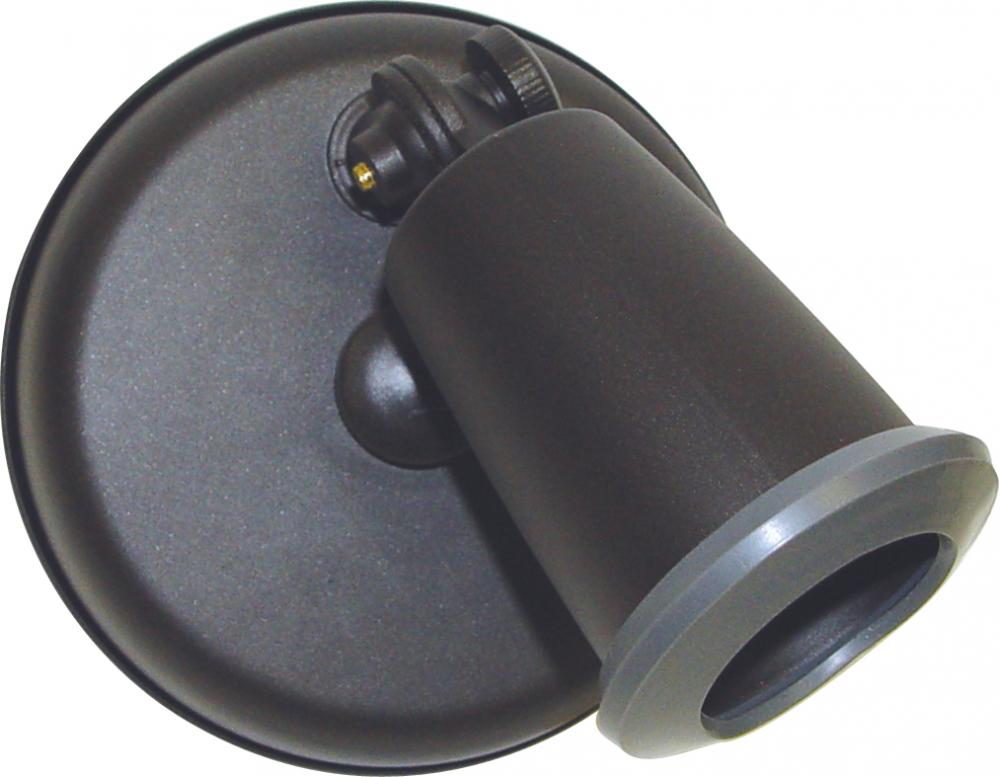 1 Light - 5&#34; Flood Light - PAR38 Holder w/ Adjustable Swivel - Bronze