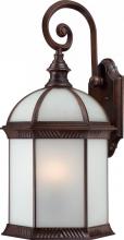 Nuvo 60/4988 - 1-Light 26&#34; Outdoor Wall Lantern in Rustic Bronze Finish with Frosted Glass and (1) 26W GU24