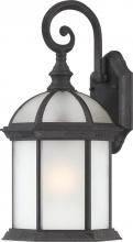Nuvo 60/4989 - 1-Light 26&#34; Outdoor Wall Lantern in Textured Black Finish with Frosted Glass and (1) 26W GU24