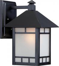 Nuvo 60/5701 - 1-Light 7&#34; Wall Mounted Outdoor Fixture in Stone Black Finish and Frosted Seeded Glass