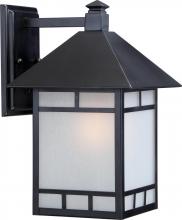 Nuvo 60/5702 - 1-Light 9&#34; Wall Mounted Outdoor Fixture in Stone Black Finish and Frosted Seeded Glass