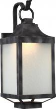 Nuvo 62/832 - Winthrop 8.5&#34; Wall Lantern; Iron Black Finish