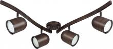 Nuvo TK381 - ES - 3 Light - R30 - Bullet Swivel Track Kit - 4 foot Track - 15 Watt CFL Included