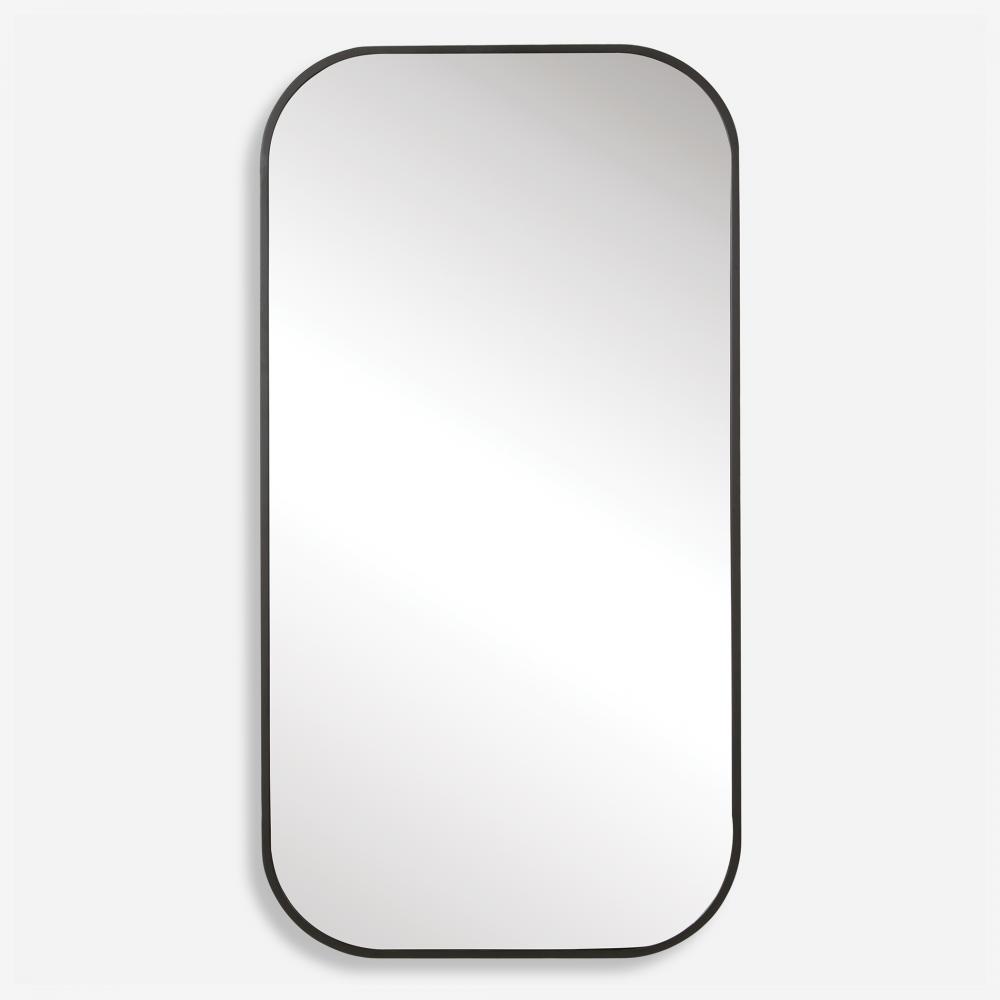 Uttermost Taft Matte Black Mirror