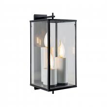 ELK Home 1151-MB-CL - Back Bay 24.5&#39;&#39; High 3-Light Outdoor Sconce - Matte Black