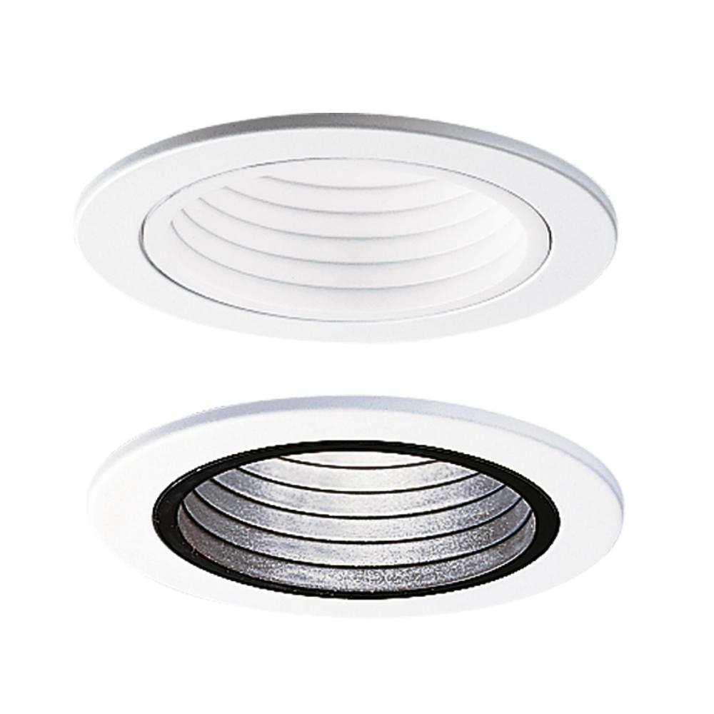 4&#34;WHITE PLASTIC STEPBAFFLE,WHITERING ELL