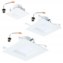 Cooper Lighting Solutions RSQ6TRMMB - 6" RSQ OVERLAY, MATTE BLACK