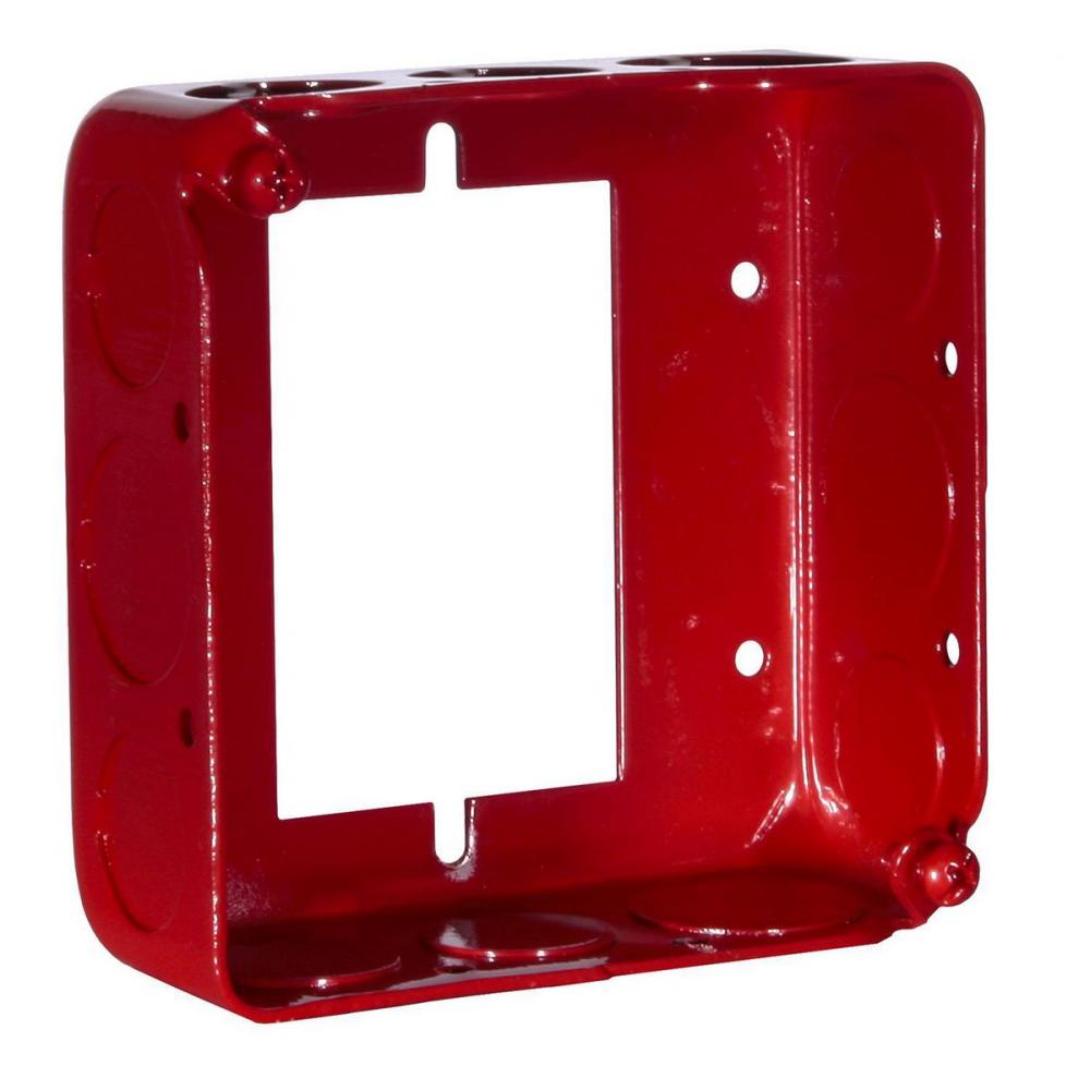 4SQ EXT DRWN 1-1/2 DP 1/2-3/4 KO - RED