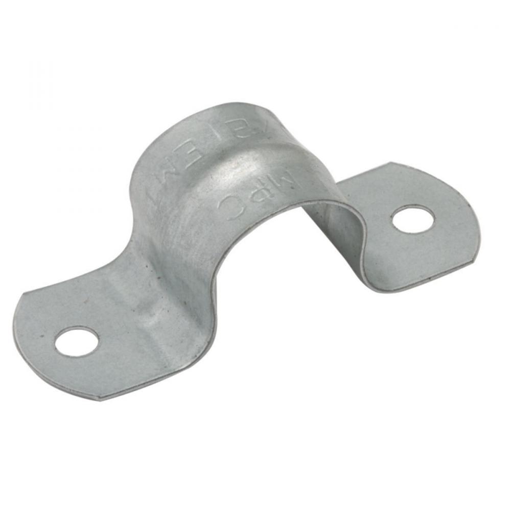 STRAP EMT 2-HOLE 1-1/2 IN STEEL