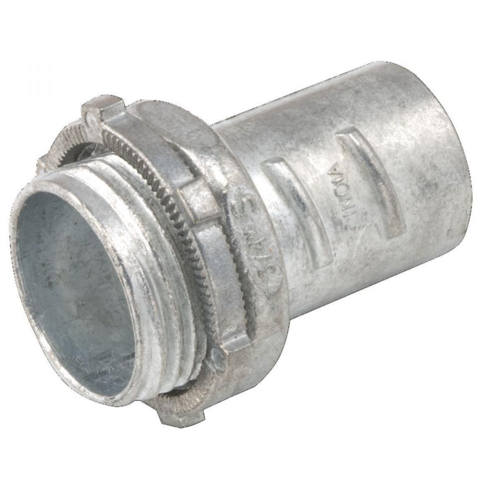 CONNECTOR FLEX AC/MC SCRW-IN 3/8 IN ZINC