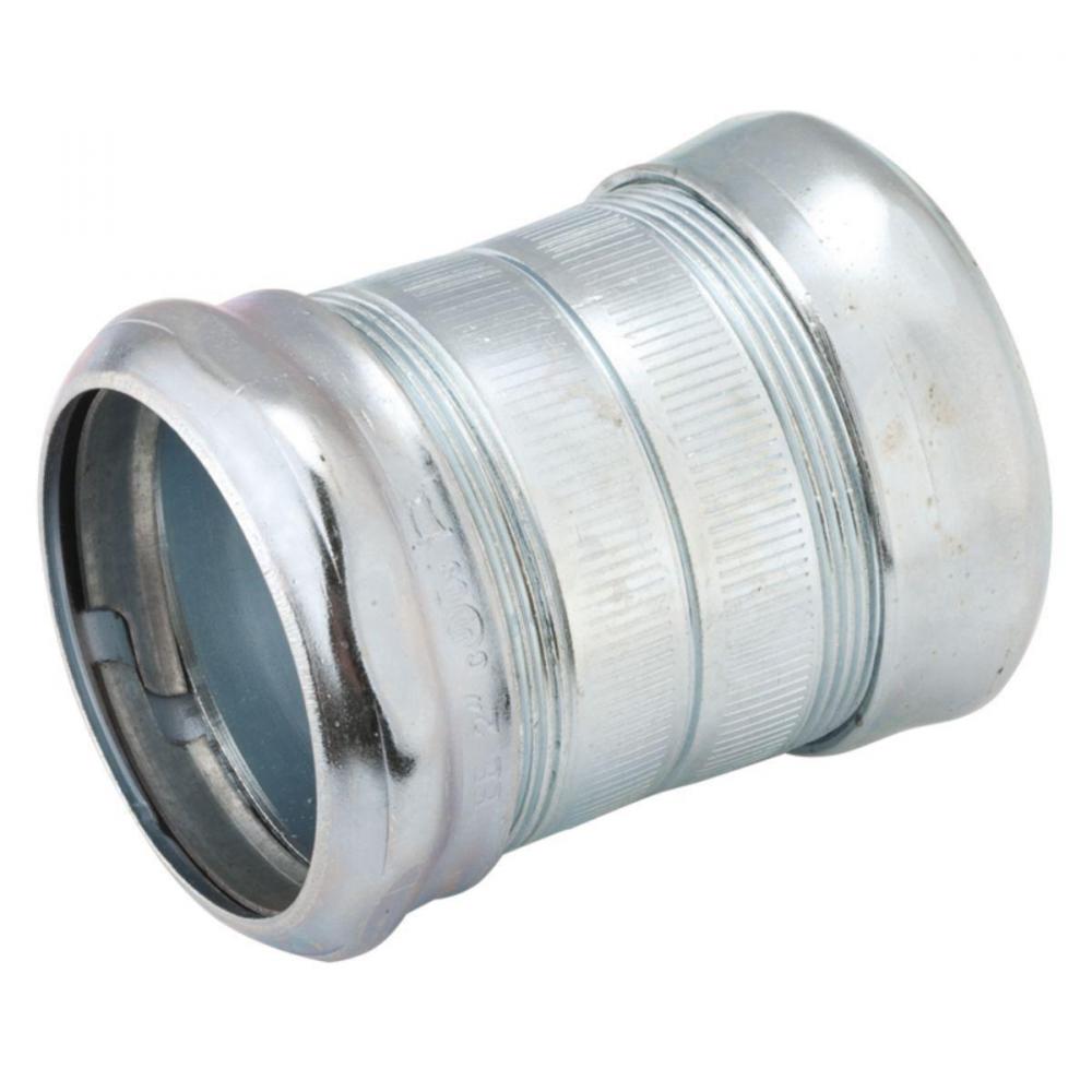 EMT COMPR COUPLING 4 IN STEEL