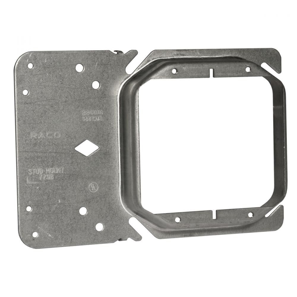 4SQ STUD-MOUNT RING 2G - RAISED 3/4