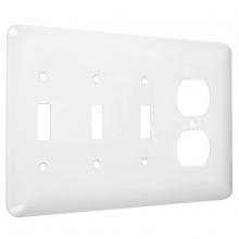 Raco-Taymac-Bell, a Hubbell affiliate WRW-TTTD - 4G MAXI (3) TOGGLE / DUPLEX WHITE SMOOTH