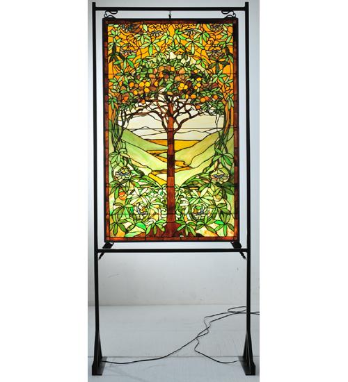 34&#34;W X 78&#34;H Tiffany Tree of Life 3 LT Lighted Display