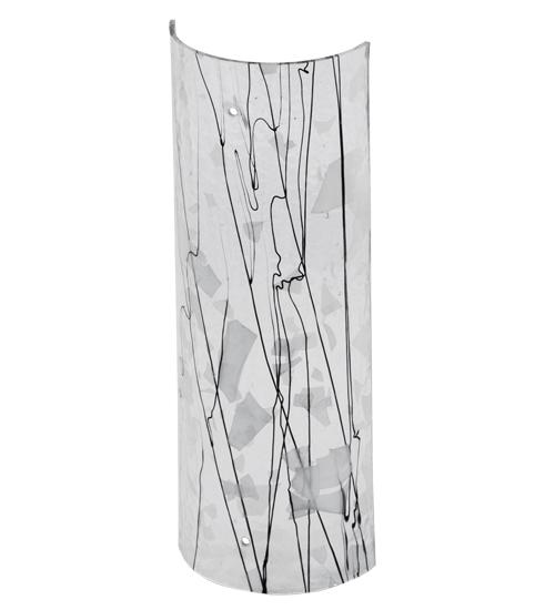 5&#34;W X 14&#34;H Metro Fusion Branches Glass Cylinder Shade