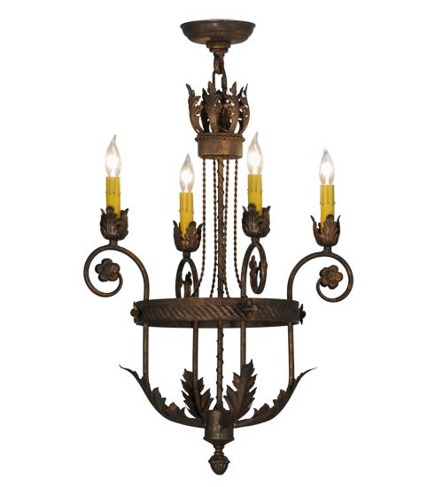 18&#34;W Antonia 4 LT Chandelier