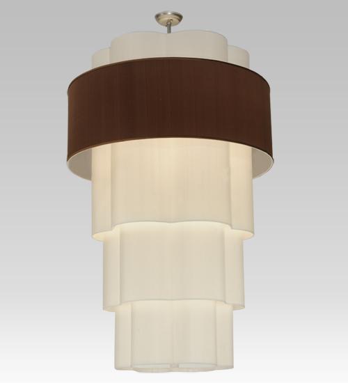 36&#34; Wide Cilindro 4 Tier Textrene Pendant