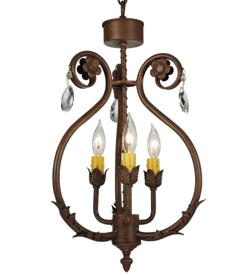 12&#34;W Antonia 3 LT Chandelier