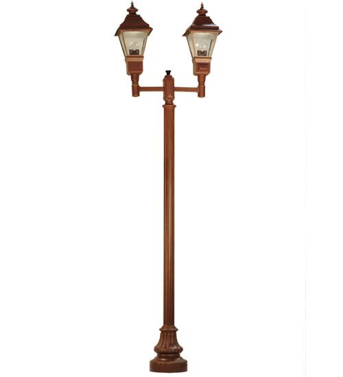 46&#34; Long Carefree 2 Lantern Outdoor Street Lamp