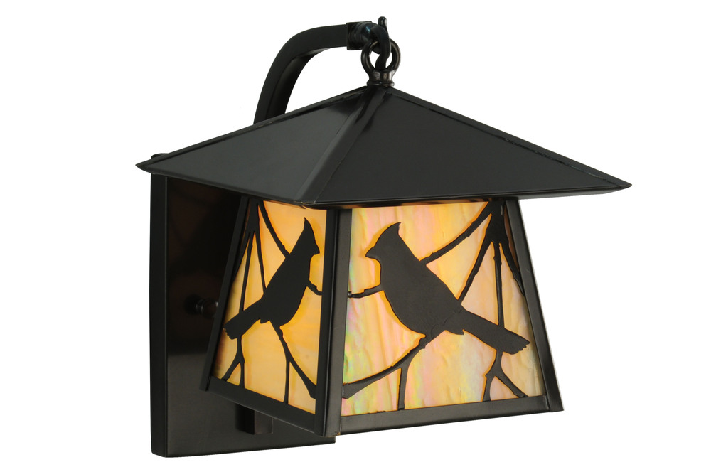 8&#34;W Stillwater Song Bird Curved Arm Wall Sconce