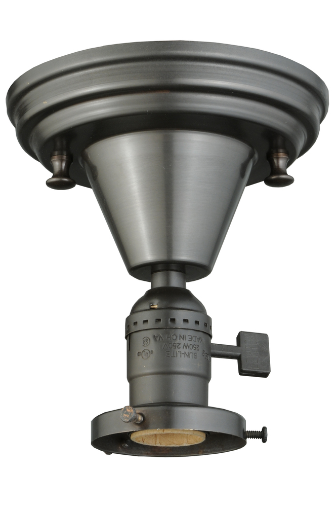5.25&#34;W Revival Paddle Socket 1 LT Flushmount Hardware